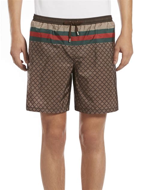 gucci matching shorts and shirt|Gucci swim shorts for men.